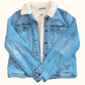 Warm and Cozy Sherpa Lined Jean Jacket